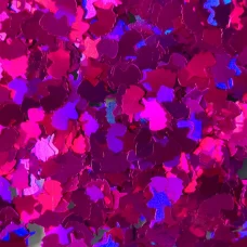 Блестки голографические Единорог фиолетовый Макси для слайма в баночке 16 гр