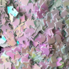 Блестки голографические Единорог бело-розовый Макси для слайма в упаковке 20 гр