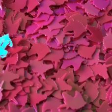 Блестки голографические Единорог бордовый Макси для слайма в упаковке 20 гр