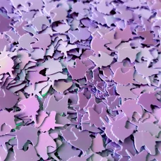 Блестки голографические Единорог фиолетовый Макси для слайма в упаковке 20 гр