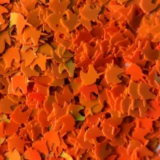 Блестки голографические Единорог оранжевый Макси для слайма в упаковке 20 гр