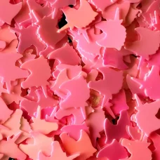 Блестки голографические Единорог розовый Макси для слайма в упаковке 20 гр
