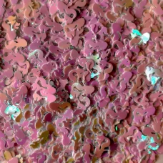 Блестки голографические Русалочка бело-розовая Макси для слайма в упаковке 20 гр