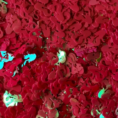 Блестки голографические Русалочка бордовая Макси для слайма в упаковке 20 гр с фото