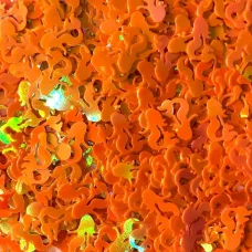 Блестки голографические Русалочка оранжевая Макси для слайма в упаковке 20 гр