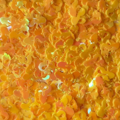 Блестки голографические Русалочка желтая Макси для слайма в упаковке 20 гр с фото