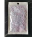 Блестки голографические Сердечки бело-розовые Миди для слайма в упаковке 20 гр с фото