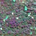 Блестки голографические Сердечки бирюзовые Миди для слайма в упаковке 20 гр с фото