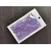 Блестки голографические Сердечки фиолетовые Миди для слайма в упаковке 20 гр с фото
