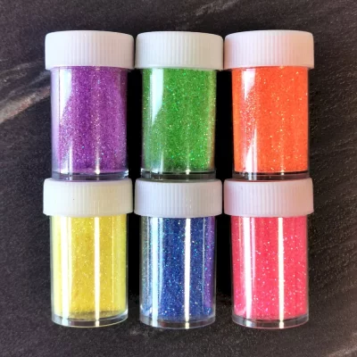 Блестки Песок набор 6 цветов для слайма глиттер в баночках 120 гр с фото