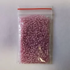 Бульонки светло-фиолетовые 2 мм для слайма в упаковке 10 гр
