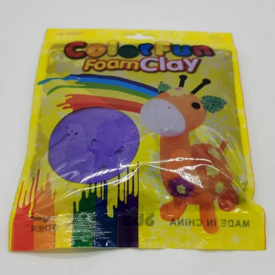 Глина Colour Fun Foam Clay фиолетовая 40 гр для слайма с фото и видео