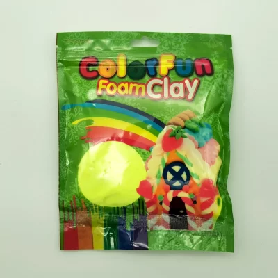 Глина Colour Fun Foam Clay лимонная 40 гр для слайма с фото и видео