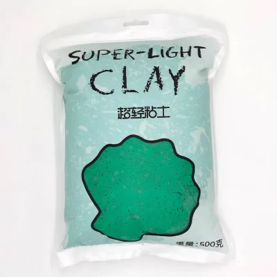 Глина Super Light Clay бирюзовая для слайма 500 гр с фото и видео