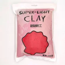 Глина Super Light Clay красная для слайма 500 гр