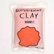 Глина Super Light Clay темно-оранжевая для слайма 500 гр