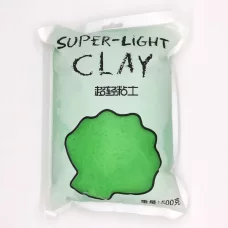 Глина Super Light Clay темно-зеленая для слайма 500 гр