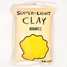 Глина Super Light Clay темно-желтая для слайма 500 гр