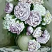 Картина по номерам на холсте Букет пионов в вазе 35 цветов 40x50 см ✔