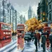 Картина по номерам на холсте Дождливый Лондон 27 цветов 40x50 см ✔