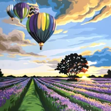 Картина по номерам на холсте Воздушные шары 40x50 см