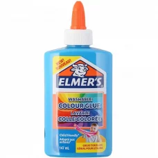 Клей Elmers матовый голубой для слаймов Washable Color Glue 147 мл 