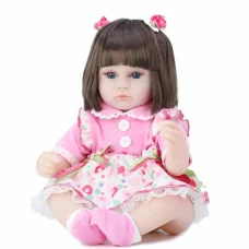 Кукла Реборн Снежана Силиконовая с мягконабивным телом QA Baby 42 см