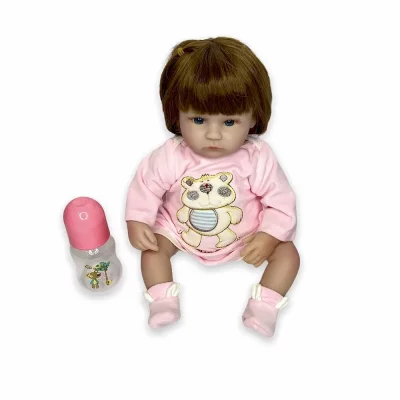 Кукла Реборн Лаура Силиконовая с мягконабивным телом QA Baby 45 см ✔