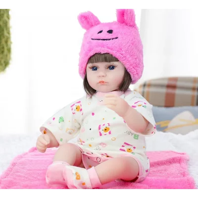 Кукла Реборн Катя Силиконовая с мягконабивным телом QA Baby 45 см ✔