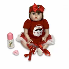 Кукла Реборн Ванесса Силиконовая с мягконабивным телом QA Baby 55см
