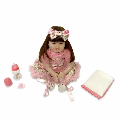 Кукла Реборн Мария Силиконовая с мягконабивным телом QA Baby 55 см ✔