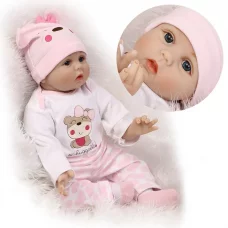 Кукла Реборн Синди Силиконовая с мягконабивным телом QA Baby 55см