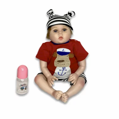 Кукла Реборн Денис Силиконовая с мягконабивным телом QA Baby 55 см ✔