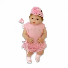 Кукла Реборн Карина Силиконовая девочка QA Baby 55см
