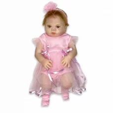 Кукла Реборн Настя Силиконовая девочка QA Baby 55см