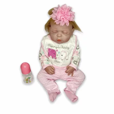 Кукла Реборн Виолетта Силиконовая с виниловым телом QA Baby 52 см ✔