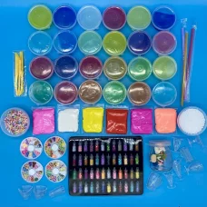 DIY Slime Kit набор 108 предметов 24 слайма