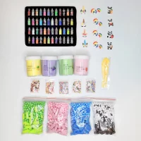 DIY Slime Kit набор 29 предметов 4 слайма