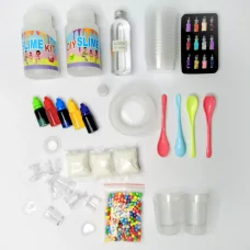 DIY Slime Kit набор 37 предметов 2 клея для слайма 