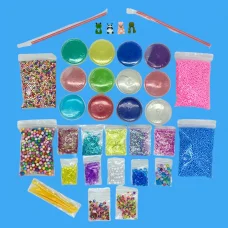 DIY Slime Kit набор 38 предметов 12 слаймов