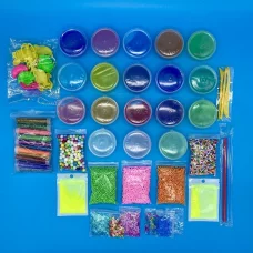 DIY Slime Kit набор 57 предметов 18 слаймов