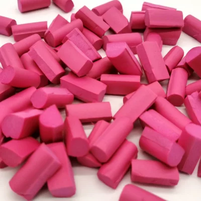 Наполнитель Фоам Чанкс темно-розовый 20 гр для слаймов (Foam Chunks) в упаковке с фото