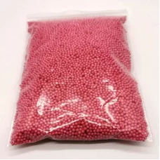 Пенопластовые шарики бордовые 2-3 мм для слайма 10 гр в упаковке