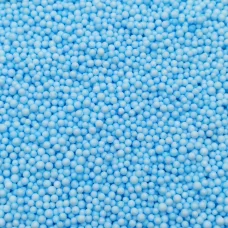 Пенопластовые шарики пастельно-голубые 2-3 мм для слайма 10 гр в упаковке