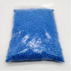 Пенопластовые шарики синие 2-3 мм для слайма 10 гр в упаковке