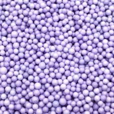 Пенопластовые шарики пастельно-фиолетовые 4-5 мм для слайма 10 гр в упаковке