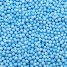 Пенопластовые шарики пастельно-голубые 4-5 мм для слайма 10 гр в упаковке
