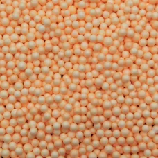 Пенопластовые шарики пастельно-оранжевые 4-5 мм для слайма 10 гр в упаковке