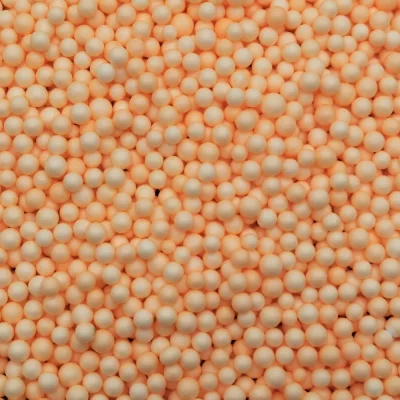 Пенопластовые шарики пастельно-оранжевые 4-5 мм для слайма в упаковке 10 гр с фото и видео