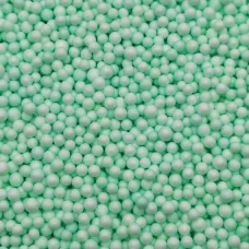 Пенопластовые шарики пастельно-зеленые 4-5 мм для слайма 10 гр в упаковке
